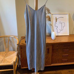 Topshop Grey Slip Dress